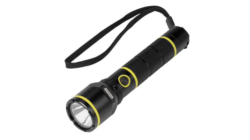 Taschenlampe, LED, Wiederaufladbar, 139lm, IPX4, Schwarz