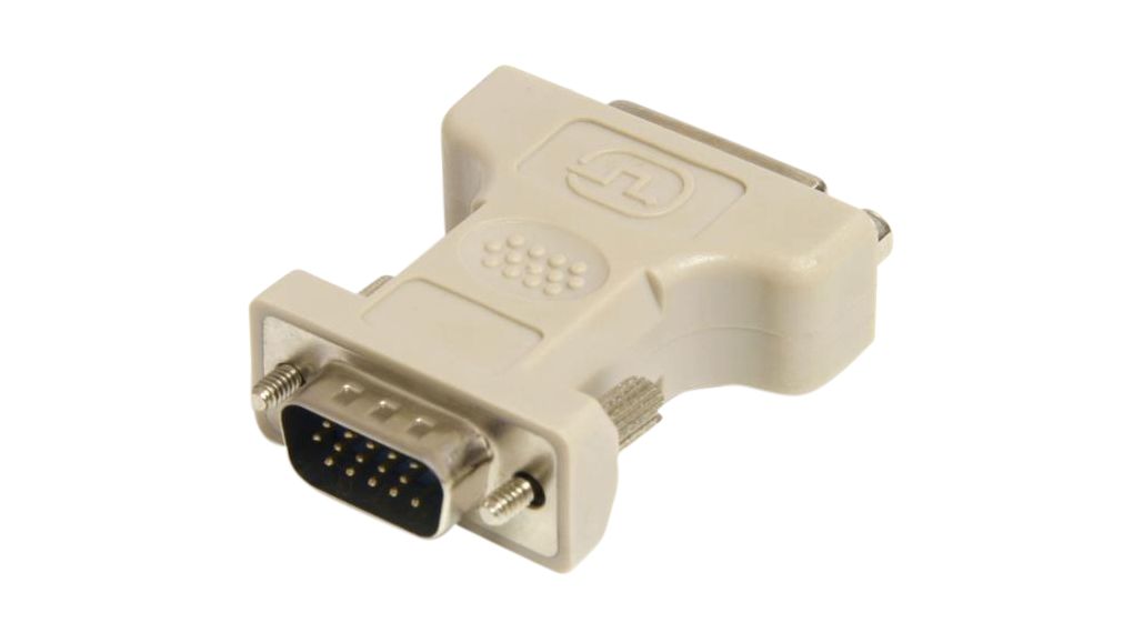 Adapter, DVI-I 24+5-polige aansluiting - VGA-stekker