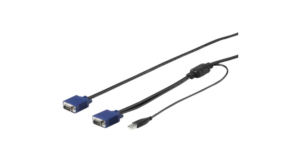 KVM-sovitinkaapeli, VGA / USB, 1.8m