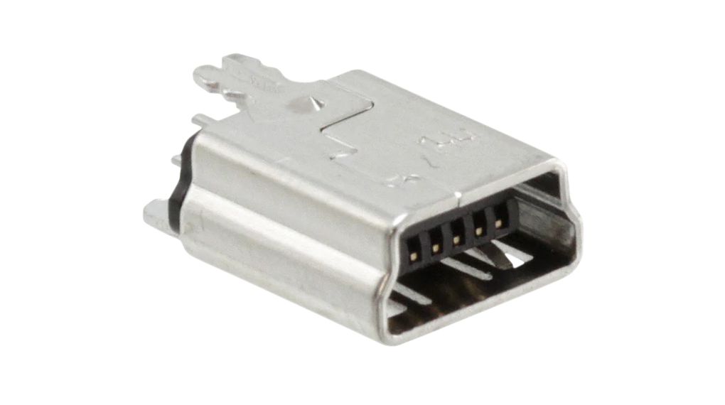 USB-Steckverbinder, Buchse, Mini USB-B 2.0, Gerade, Positionen - 5