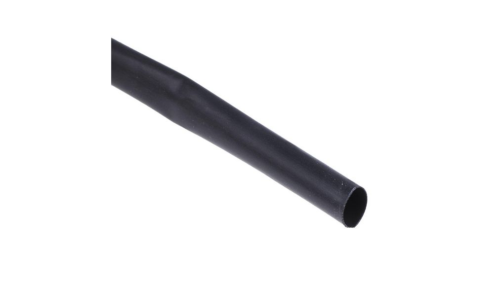 Heat-Shrink Tubing 2:1, 2.4 ... 4.8mm, Black, Polyolefin, 9m