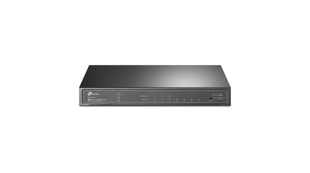 PoE-Switch, Managed, 1Gbps, 62W, RJ45-Anschlüsse 8, PoE-Ports 4