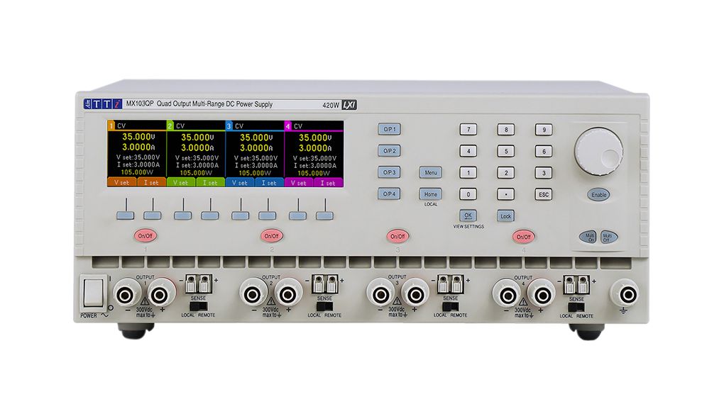 Laboratorienätaggregat Programmerbar 35V 6A 420W RS232 / USB / Ethernet