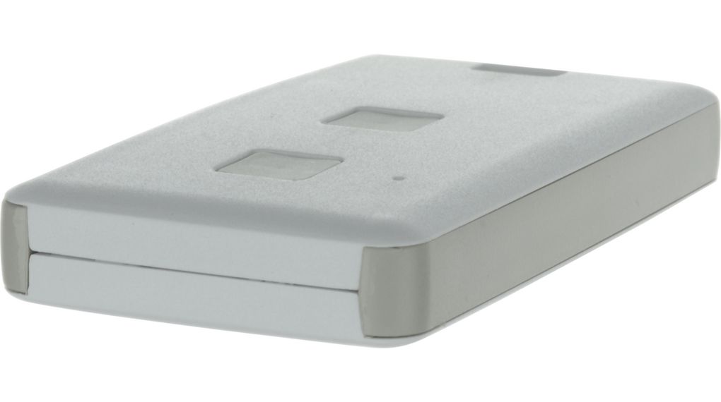 Remote Control Case 2 Pushbutton REMO-TEK 39.5x71.5x11mm Light Grey / White Plastic