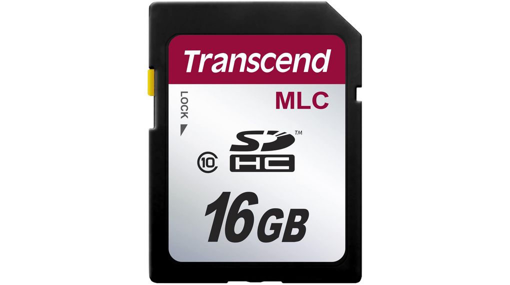 Memory Card, SD, 16GB, 20MB/s, 18MB/s, Black