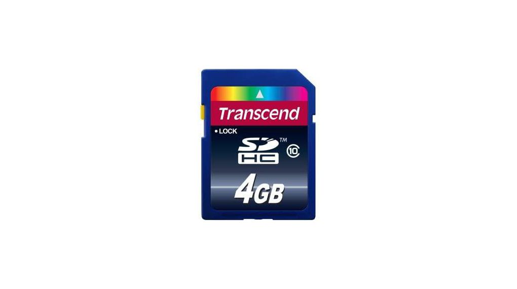 Memory Card, SD, 4GB, 20MB/s, 10MB/s, Blue
