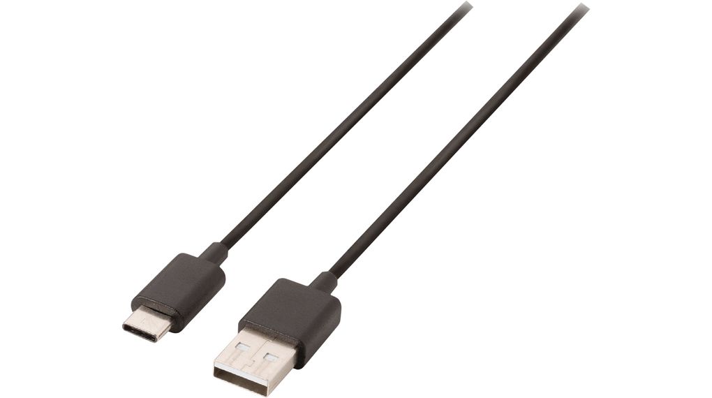Cable USB 2.0 1 m Black