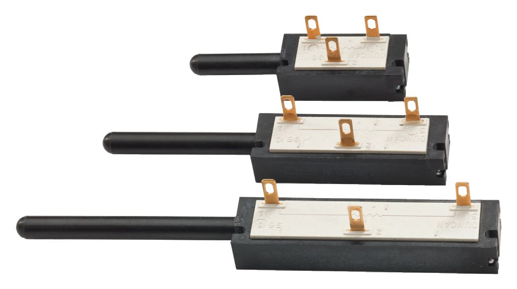 Linear Position Sensor Resistive 25.4mm 2% 3.4kOhm Soldering / Terminal Pin KTP