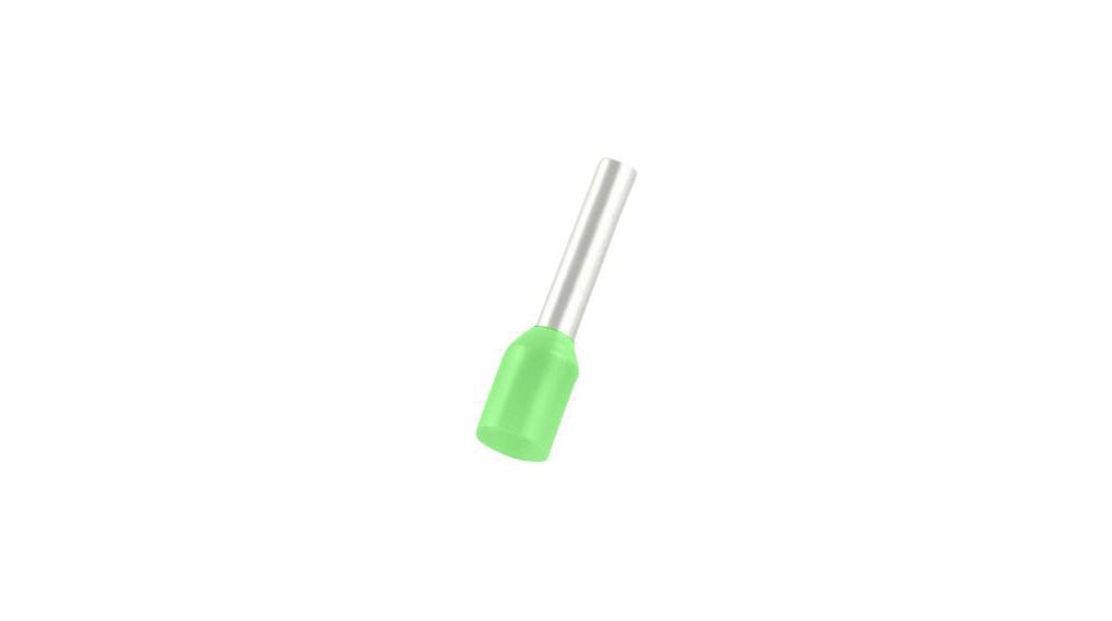 Bootlace Ferrule 16mm² Green 28mm Pack of 100 pieces