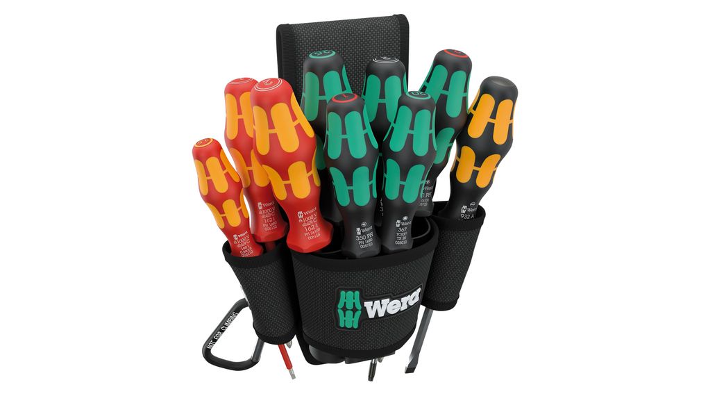 Screwdriver Set, VDE, 10gab., Phillips / Pozidriv / Torx / Slotted