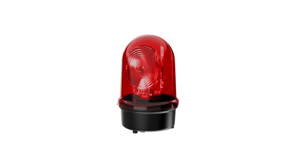 Rotating Beacon with Fresnel Lens AC 230V 95mA LED Red
