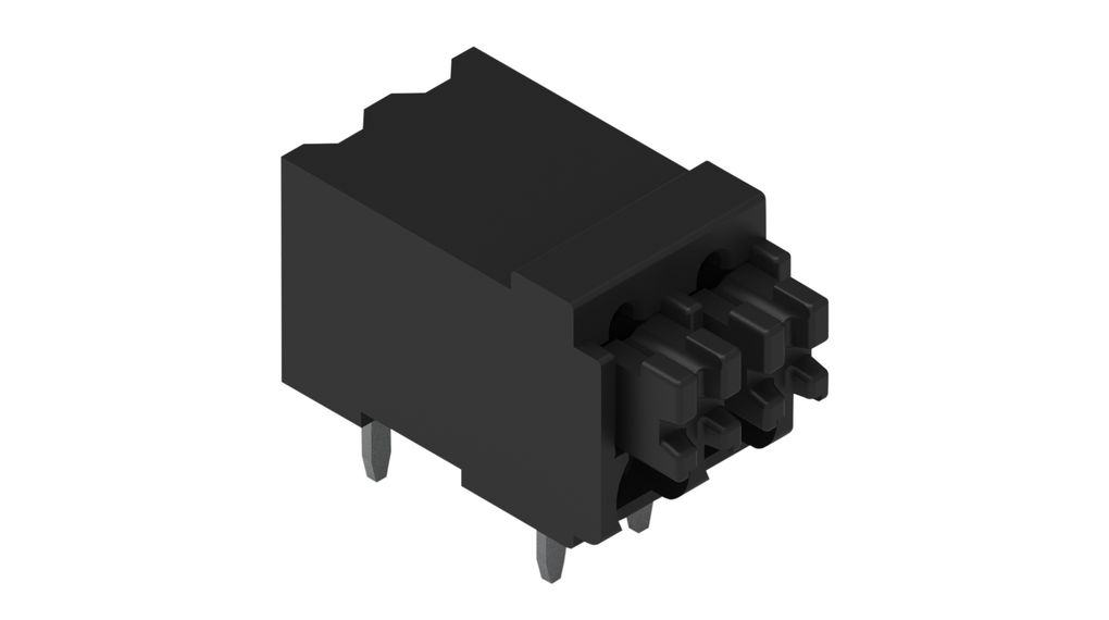 PCB Terminal Block, THT, 3.5mm Pitch, Right Angle, Push-In, 2 Poles
