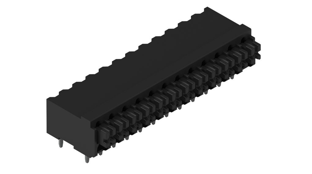 PCB Terminal Block, THT, 3.5mm Pitch, Right Angle, Push-In, 12 Poles