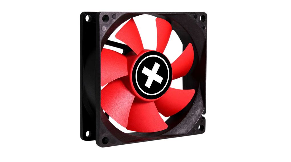 Computer Case Fan, DC, 80x80x25mm, 12V, 31.6m³/h, 17dBA