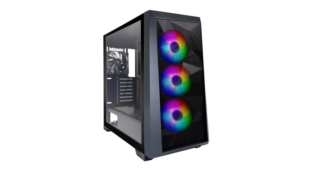 Performance A + X7 RGB PC Case, 6x 2.5" or 2x 3.5", 4x 2.5", 2x USB 3.0, Audio In/Out, Nero
