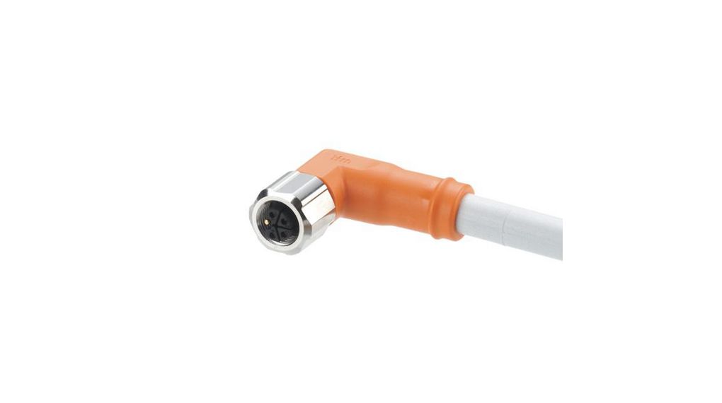 ifm electronic, 20 m 5 Core, Grey Polyurethane Power Cable 90 °C 5x 2.5mm² 20m Gris