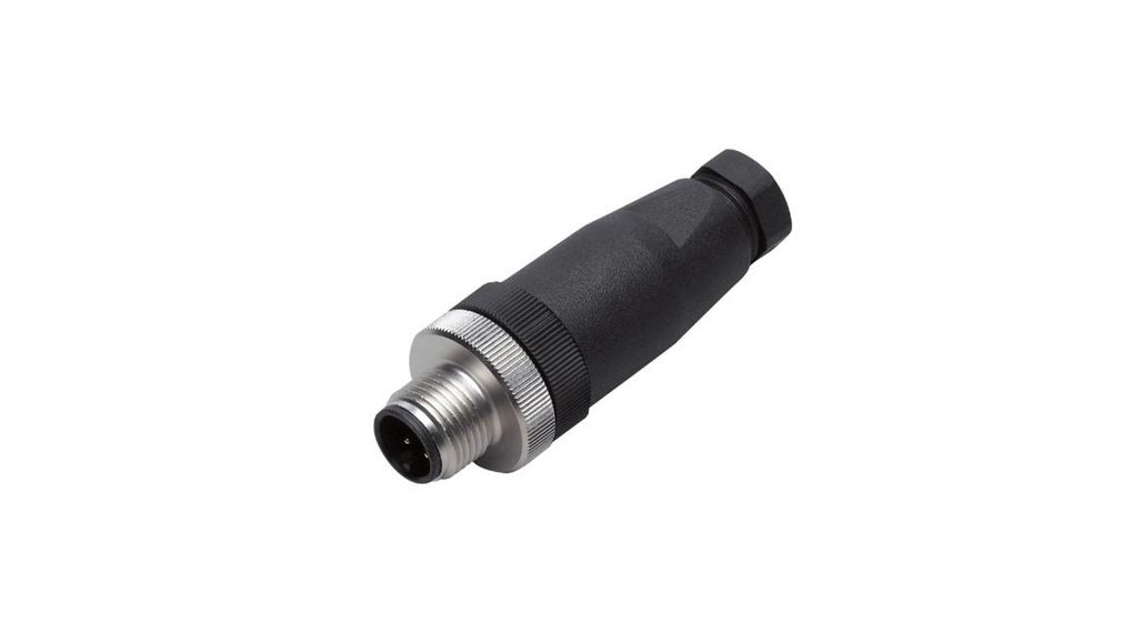 ifm electronic Circular Connector, 1 Contacts, Cable Mount, M12 Connector, Plug, Male, IP68, E122 Series Antal kontakter