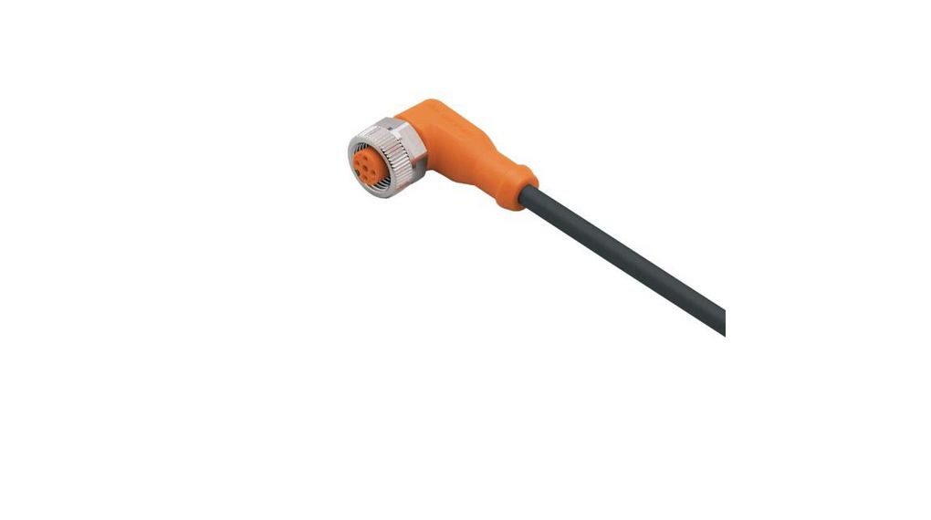 ifm electronic Female 1 way M12 to Unterminated Sensor Actuator Cable, 10 m Conductors, 10m, IP65 / IP67, Black