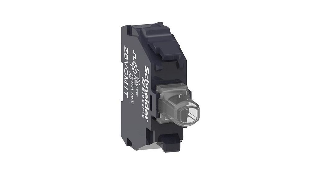 Schneider Electric Harmony Series Light Block for Use with Harmony XB4, Harmony XB5, 110-240V ac, White Light