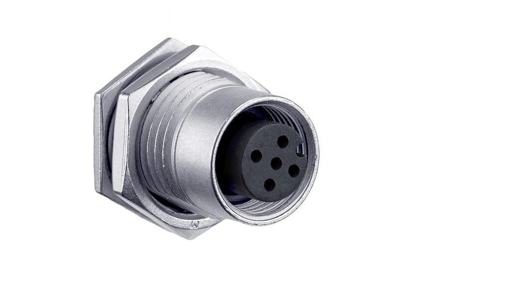 Amphenol Industrial Straight Connector5M12Female Pôles Pôles