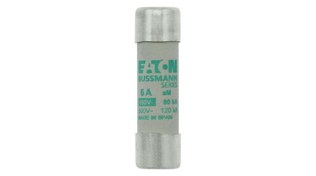 Eaton 6A Slow-Blow Cartridge Fuse, 14 x 51mm, 10 ST