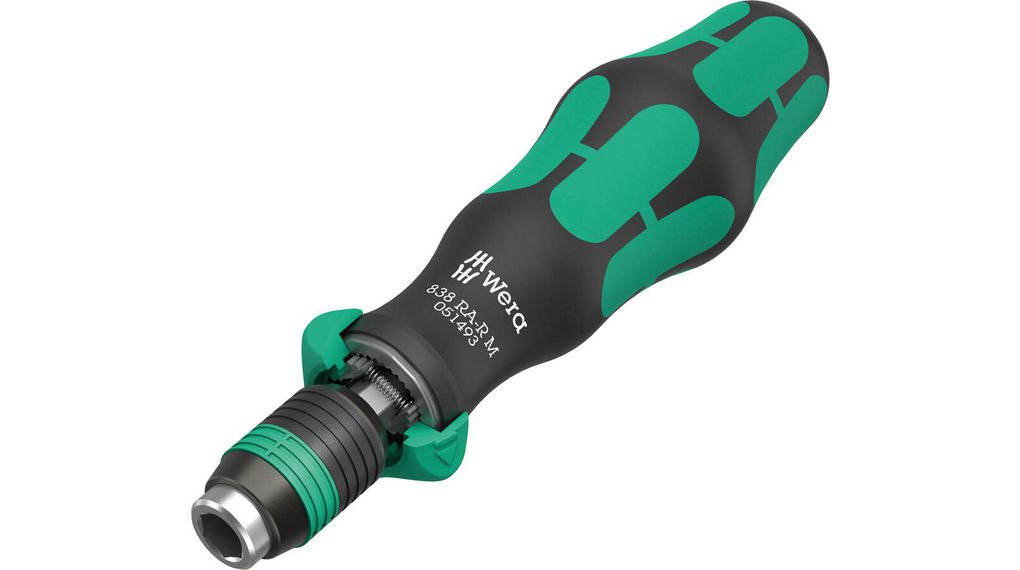 Wera Hexagon Magnetic Screwdriver, 1/4 in Tip, 25.5 mm Blade, 145 mm Overall