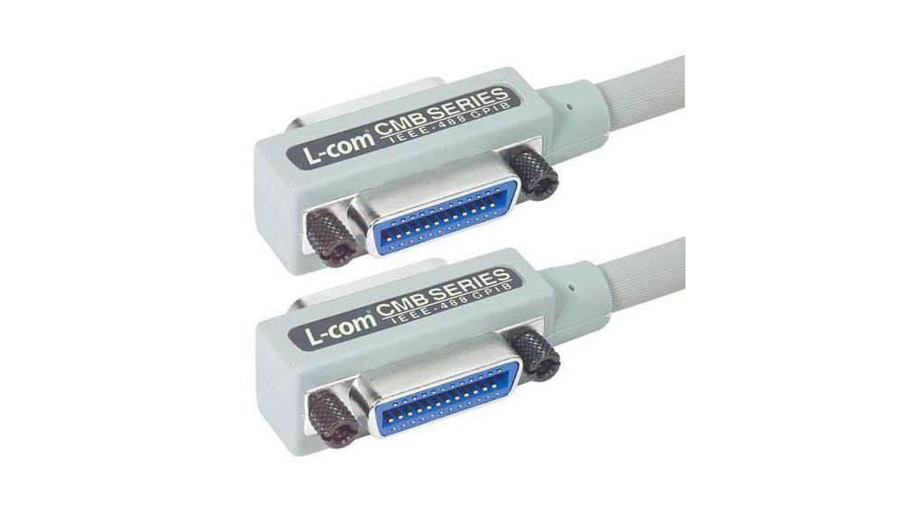 L-Com Male Female Parallel Cable, Beige Sheath