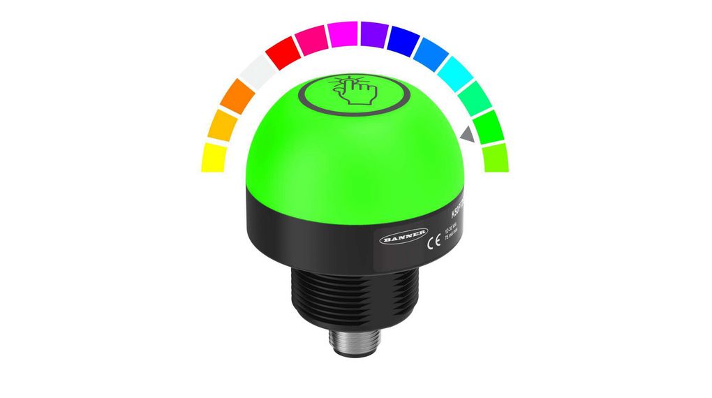 Banner Indicator Lamp, 30 V, 50 mm Diameter Green / Red / Blue