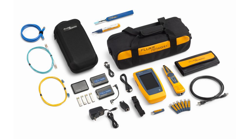 Fluke LinkIQ DUO Cable+Wi-Fi+Network Network Tester Internal Antenna, LC Fibre Connector, RJ45, USB
