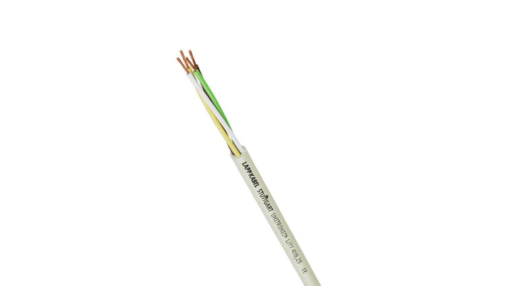 Multicore Cable, YY Unshielded, PVC, 7x 0.75mm², 50m, Grey