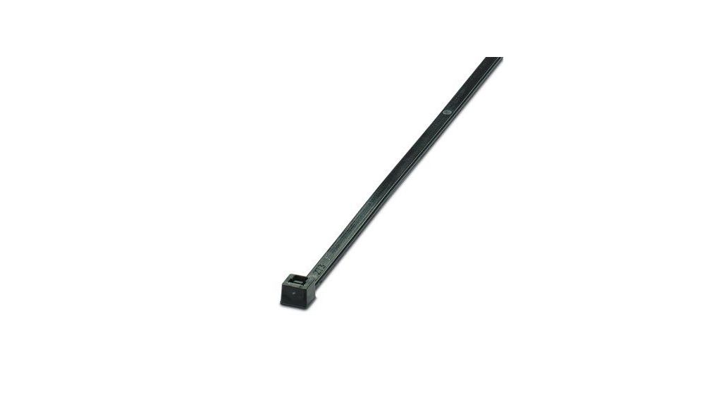Phoenix Contact Cable Ties, Standard, 360mm x 4.8 mm, Black Polyamide, Pk-100