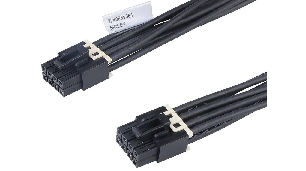 2240851083 | Molex 8 Way Female Mini-Fit Max to 8 Way Female Mini Fit ...