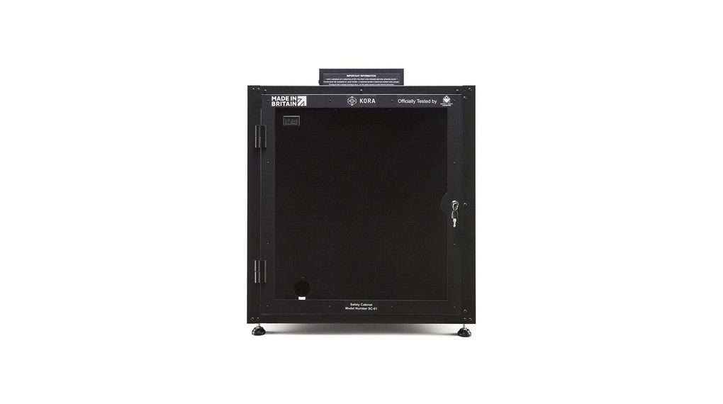 Kora Black 3D Printer Enclosure Powder Coated Steel 662 x 662 x 800mm 911078780