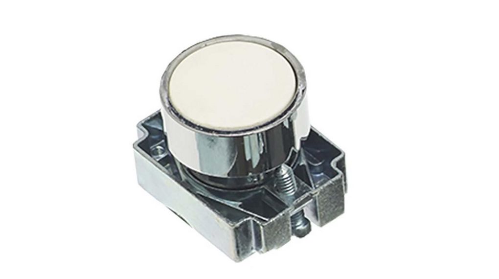 White Momentary Push Button Head, 22mm Cutout, IP65