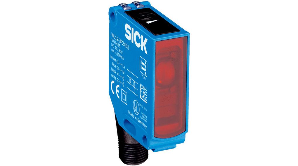 SICK Retroreflective Photoelectric Sensor, Block Sensor PNP 330us 100mA LED IP66 / IP67 / IP69K