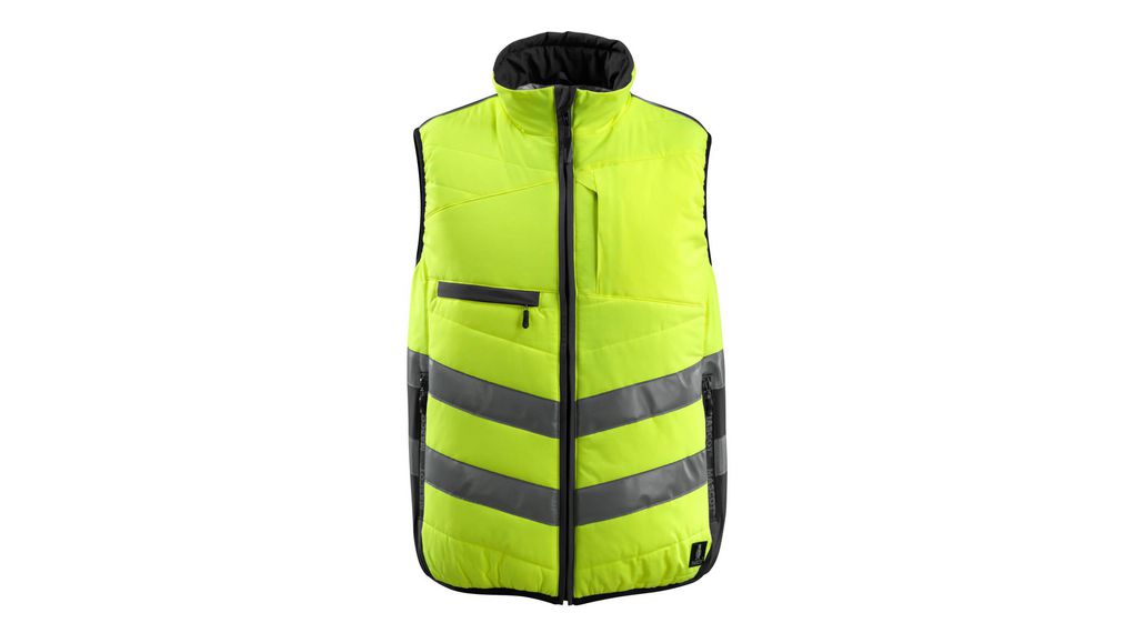 White, Black, Green, Yellow Hi Vis Vest, XL, XL, Black / Green / White / Yellow