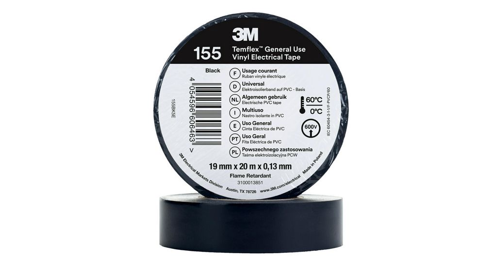 Electrical Tape 19mm x 20m Black