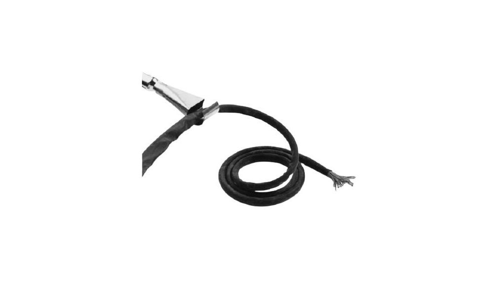 Schrumpfschlauch Fluorelastomer, 3.2 ... 6.4mm, Schwarz, 10m, Roll of 10 Pieces