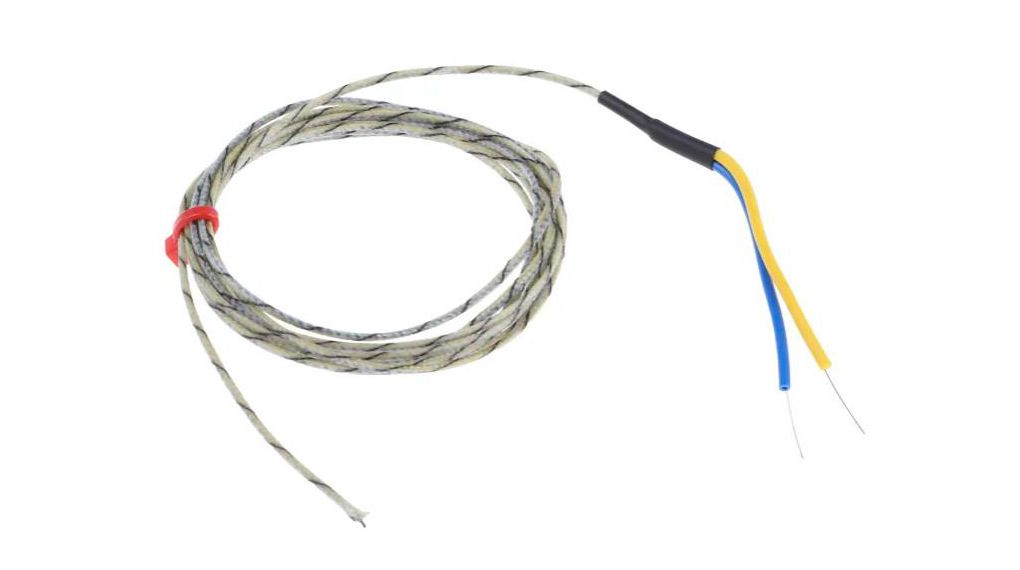 Type J Exposed Junction Thermocouple 2m Length, 1/0.3mm Diameter, -60°C → +350°C