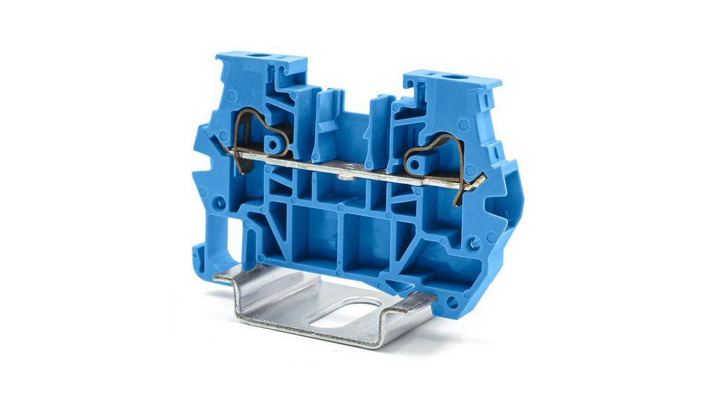 Blue, 4mm², 1-Level, Spring Termination Polen, 10 ST