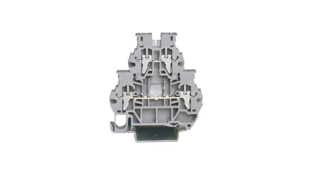 Grey, 4mm², 2-Level, Clamp Termination Polen, 10 ST