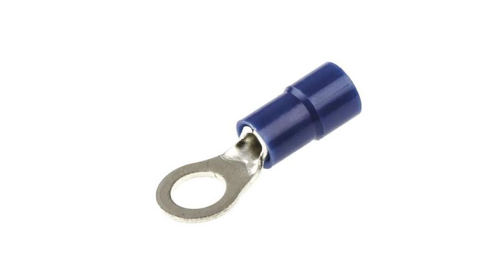 Insulated Crimp Ring Terminal, M5 Stud Size, 1.5mm² to 2.5mm² Wire Size, Blue, Packung à 1000 Stück