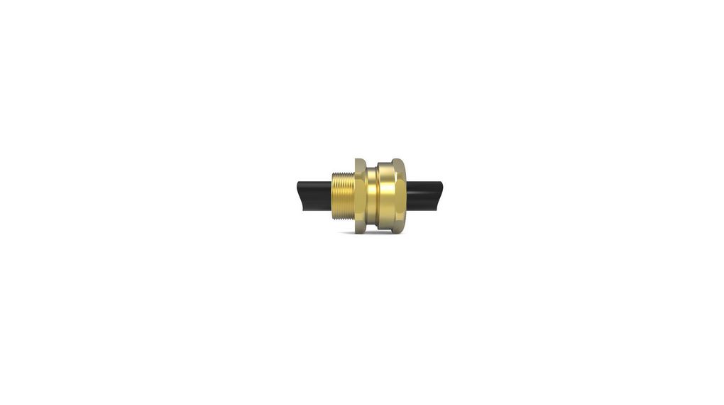 Hawke 501/421 Series Brass Brass Cable Gland, M20 Thread, 3.2mm min., 8mm max., IP66, IP67, IP68