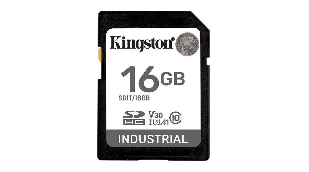 Kingston 16 GB Industrial SD SD Card, UHS-I Speed Class U3