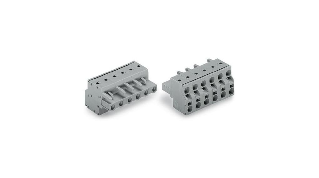 WAGO 231 Series Snap-in Pluggable ConnectorFemale Push-in, 8-Pole16A, 8-Way, 8 Pôles