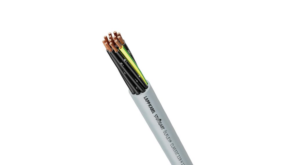 ÖLFLEX CLASSIC 110 Control Cable, 9 Cores, 0.75 mm², Unscreened, 100 m, Grey Halogen Free Compound Sheath, Halogen Free Compound, 9x 0.75mm², Gris