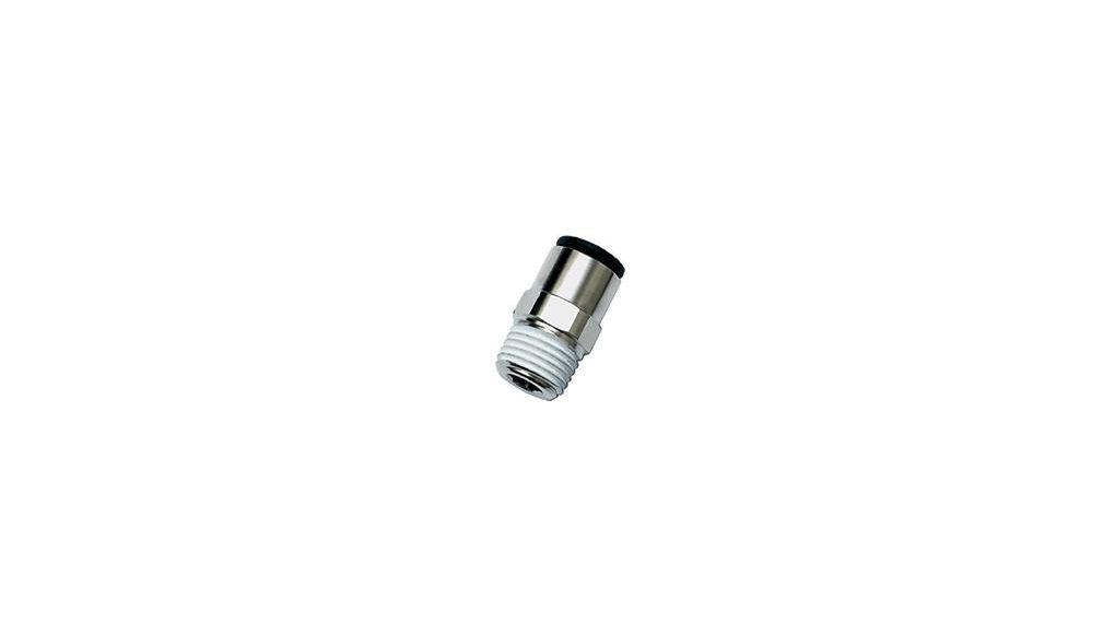 Legris LF 3000 Series Stud Fitting, Push In 10 mm to NPT 1/4 Male, Threaded Connection Style, 3175 10 14