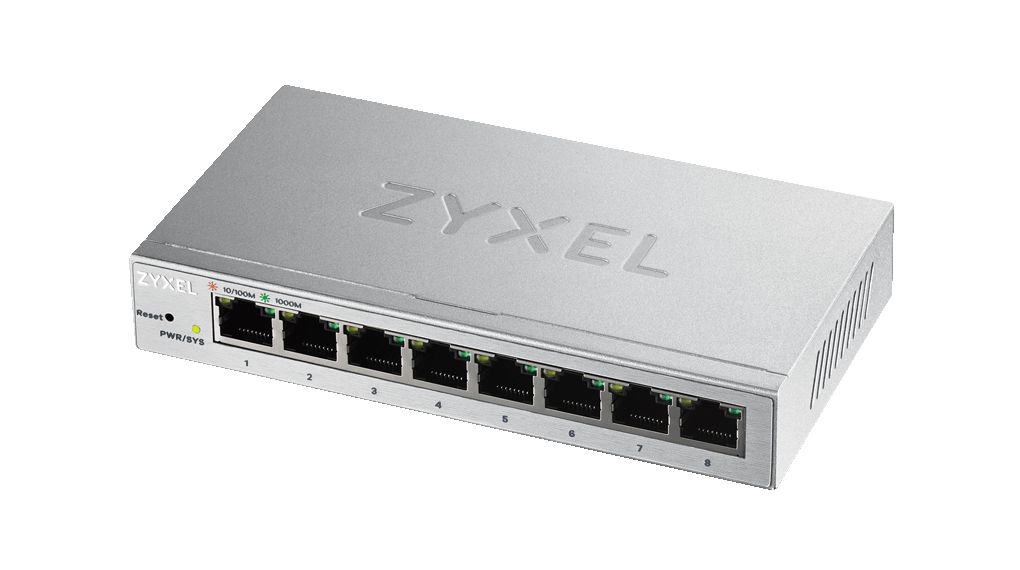 Ethernet Switch, RJ45 Ports 8, 1Gbps, Managed