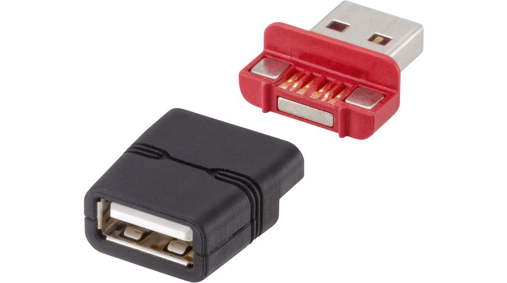 Adapter, USB-A 2.0-kontakt - USB-A 2.0-sockel