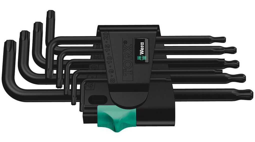 Winkelstiftschlüsselsatz Torx, L, 9Stück